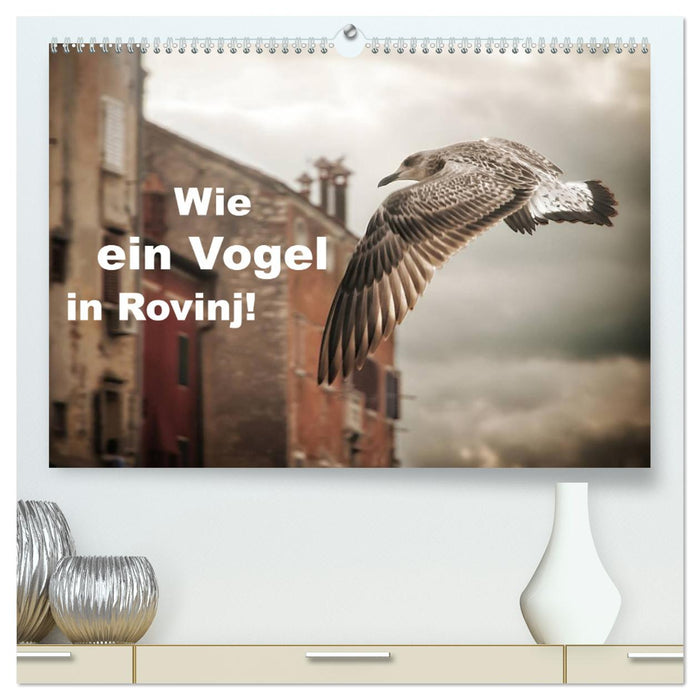 Wie ein Vogel in Rovinj! (CALVENDO Premium Wandkalender 2025)