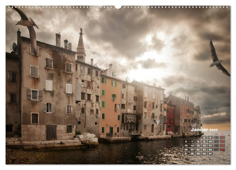 Wie ein Vogel in Rovinj! (CALVENDO Premium Wandkalender 2025)