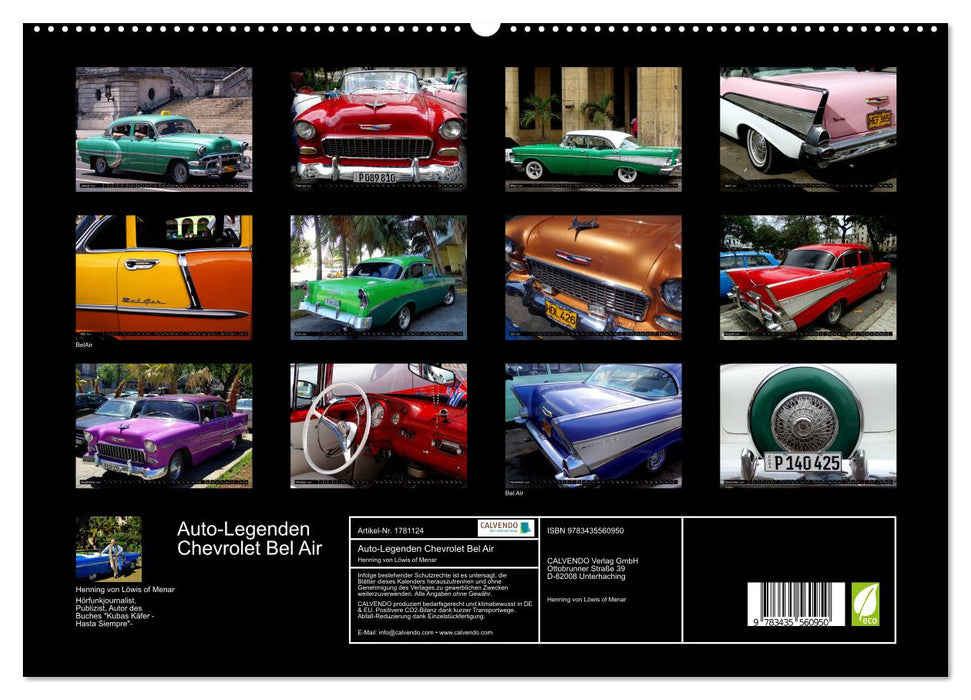 Auto-Legenden Chevrolet Bel Air (CALVENDO Premium Wandkalender 2025)