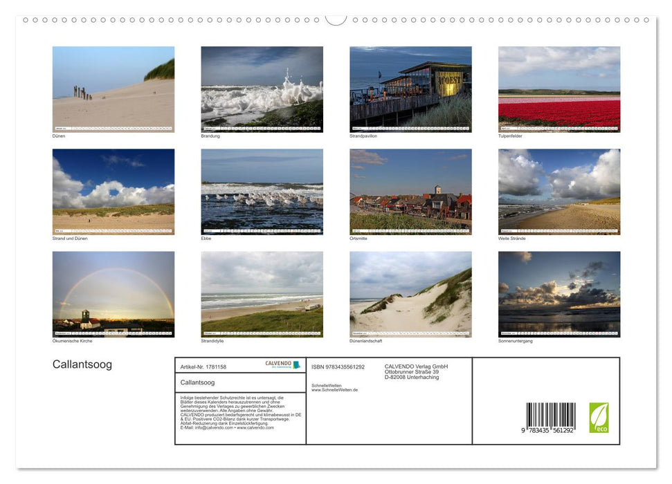 Callantsoog (CALVENDO Premium Wandkalender 2025)