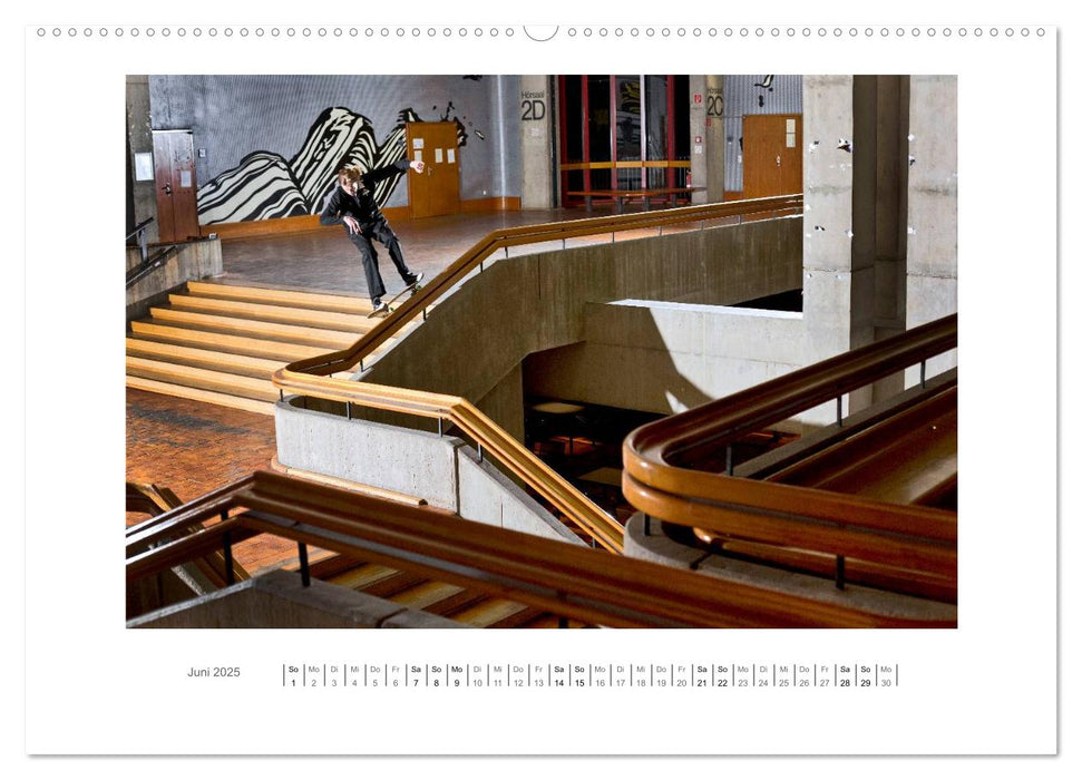 woodtimesalwaysgoodtimes - skateboard fotografie von tim korbmacher (CALVENDO Wandkalender 2025)