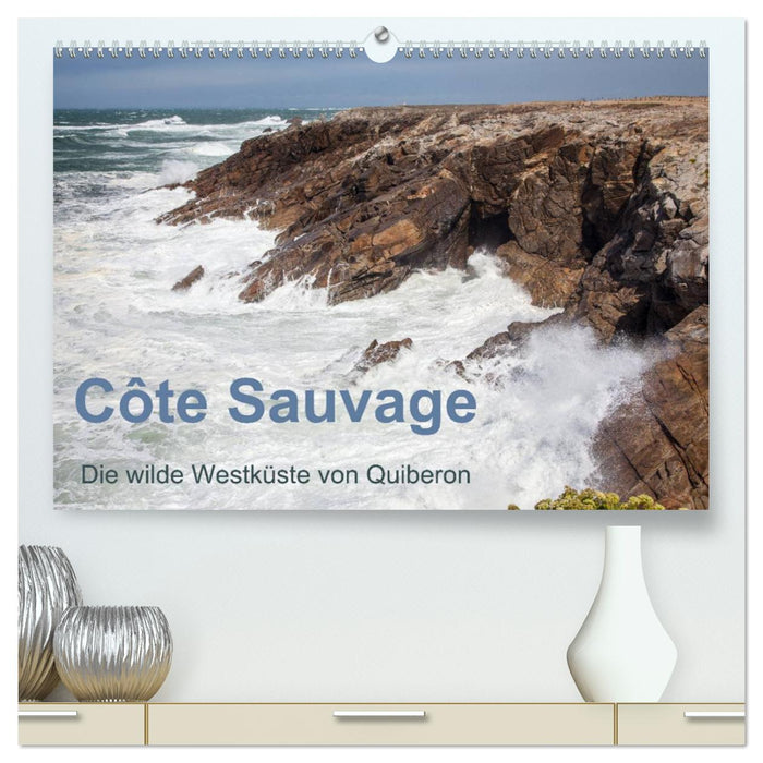 Côte Sauvage - Die wilde Westküste von Quiberon (CALVENDO Premium Wandkalender 2025)