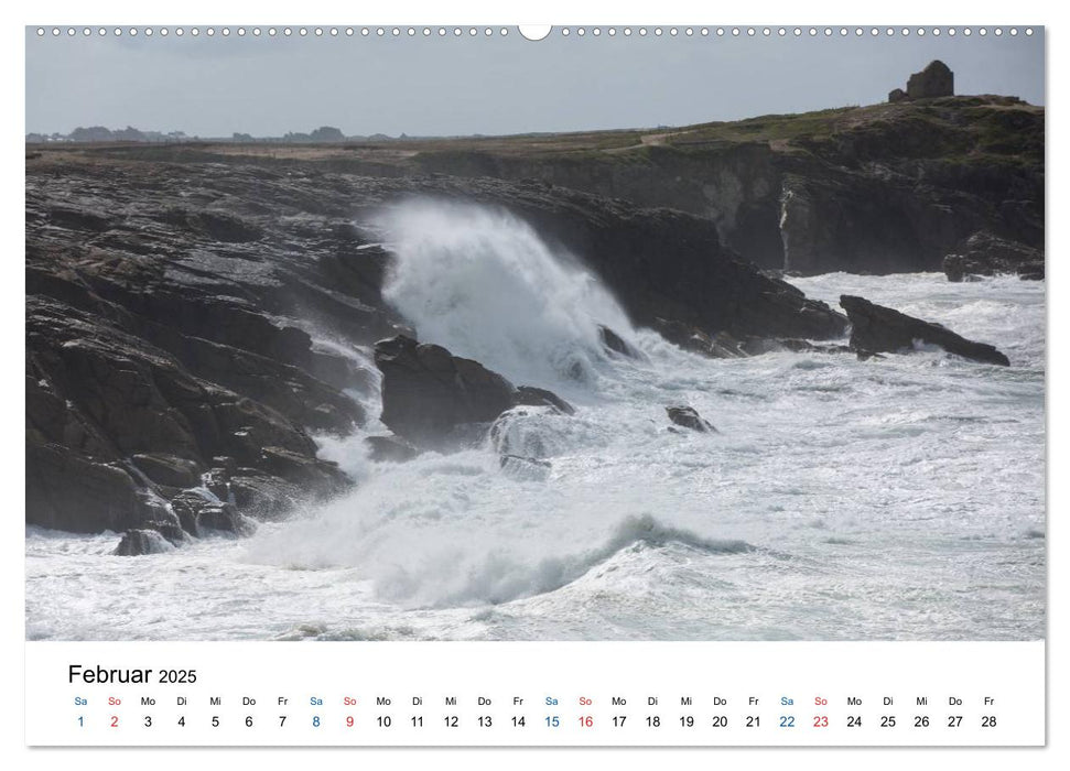 Côte Sauvage - Die wilde Westküste von Quiberon (CALVENDO Premium Wandkalender 2025)