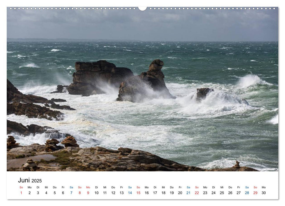 Côte Sauvage - Die wilde Westküste von Quiberon (CALVENDO Premium Wandkalender 2025)