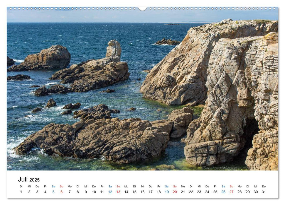 Côte Sauvage - Die wilde Westküste von Quiberon (CALVENDO Premium Wandkalender 2025)