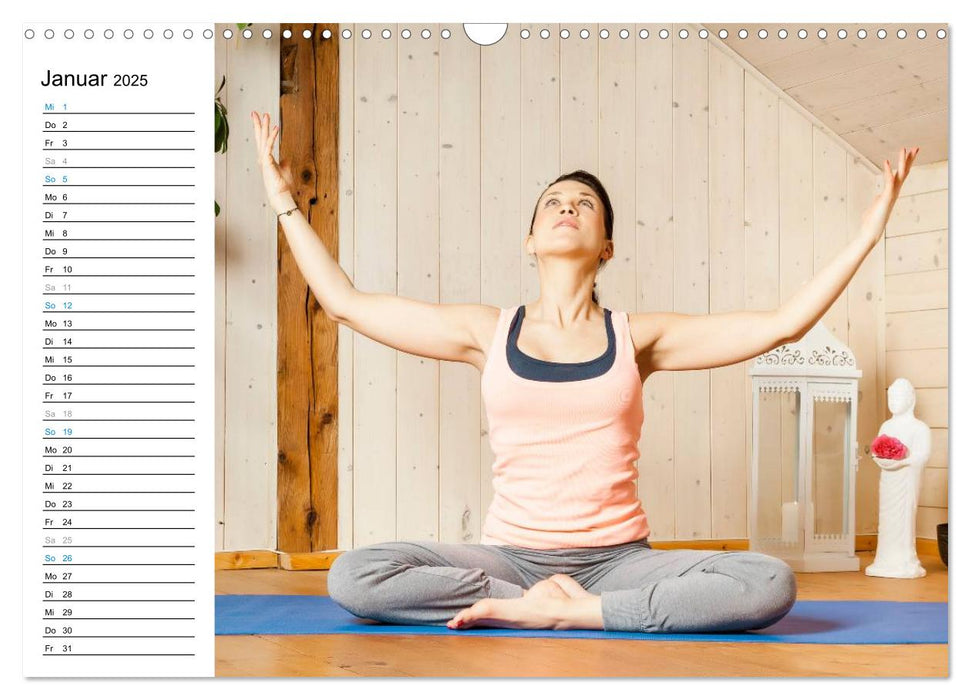 Yoga - ganz einfach zuhause (CALVENDO Wandkalender 2025)