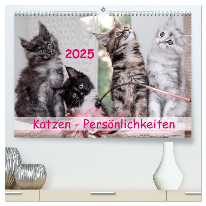 Katzen Persönlichkeiten 2025 (CALVENDO Premium Wandkalender 2025)