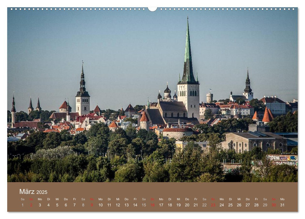 Tallinn - Streifzug durch die Altstadt (CALVENDO Premium Wandkalender 2025)