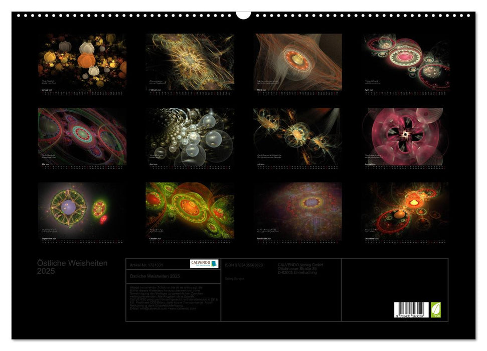 Östliche Weisheiten 2025 (CALVENDO Wandkalender 2025)
