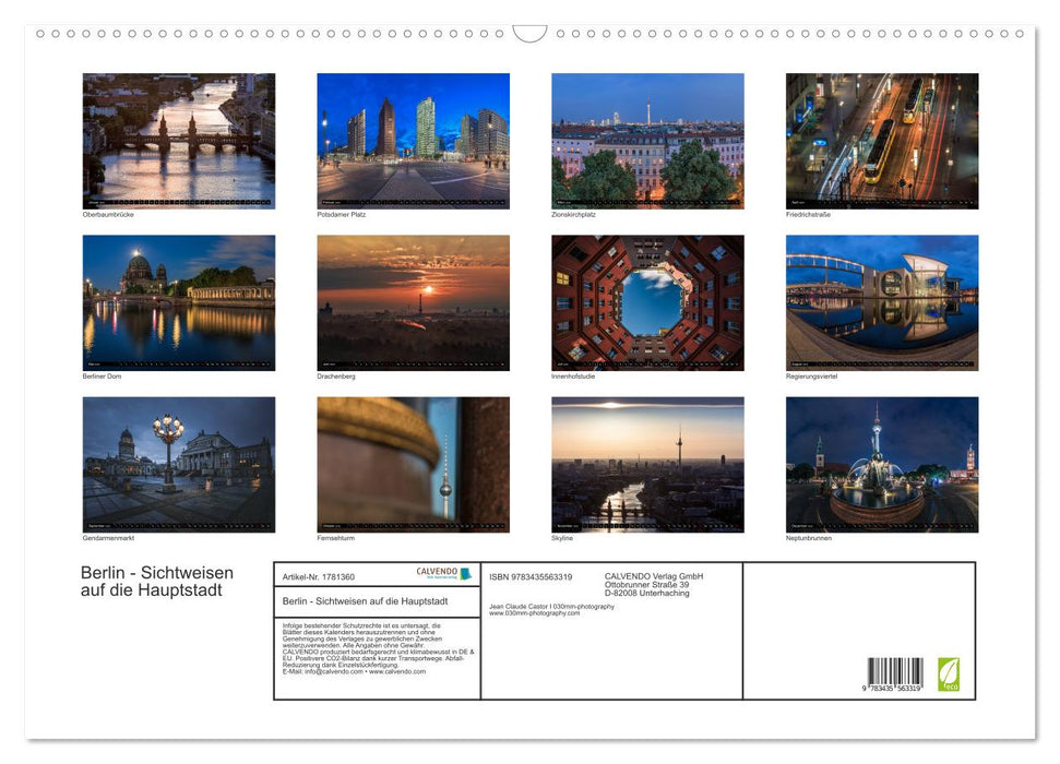 Berlin - Sichtweisen auf die Hauptstadt (CALVENDO Wandkalender 2025)