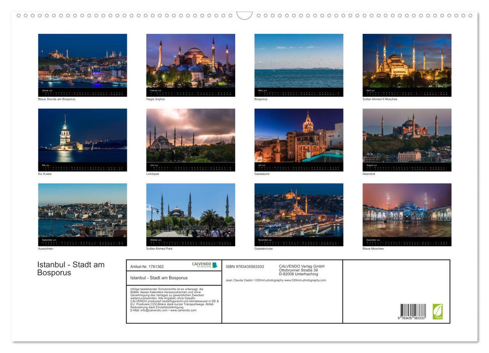 Istanbul - Stadt am Bosporus (CALVENDO Wandkalender 2025)
