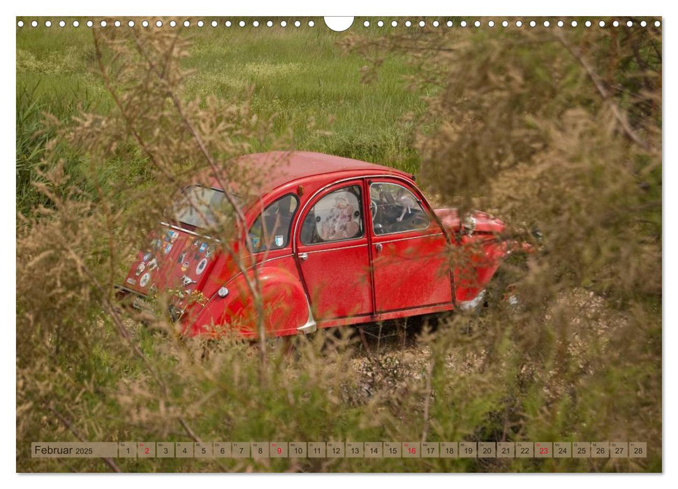 Citroën 2CV - Ente rot (CALVENDO Wandkalender 2025)