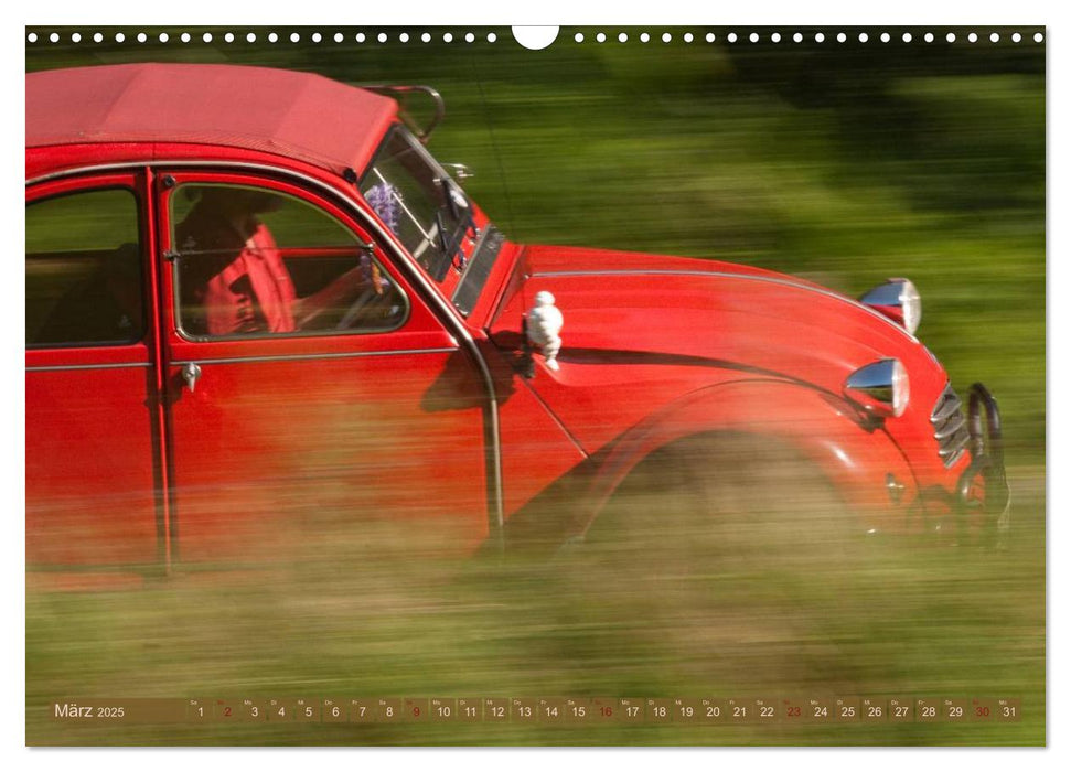 Citroën 2CV - Ente rot (CALVENDO Wandkalender 2025)