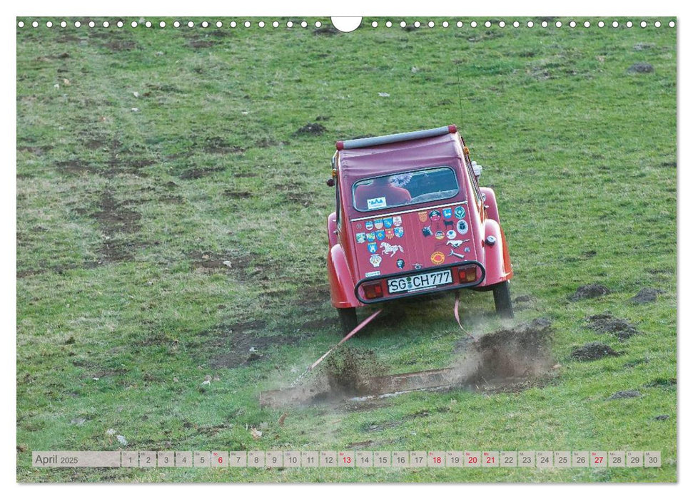 Citroën 2CV - Ente rot (CALVENDO Wandkalender 2025)