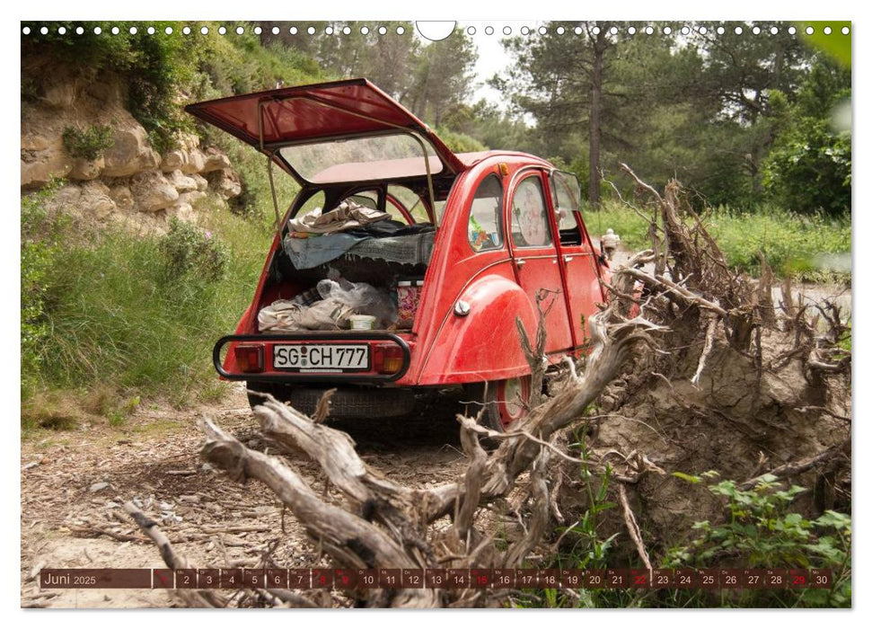 Citroën 2CV - Ente rot (CALVENDO Wandkalender 2025)