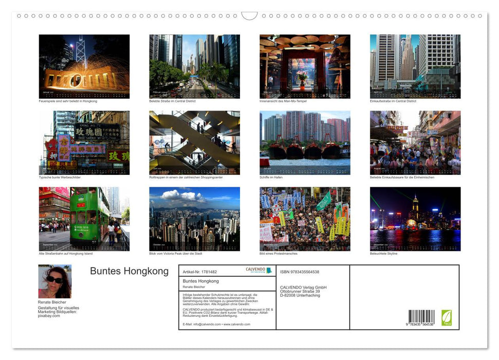 Buntes Hongkong (CALVENDO Wandkalender 2025)