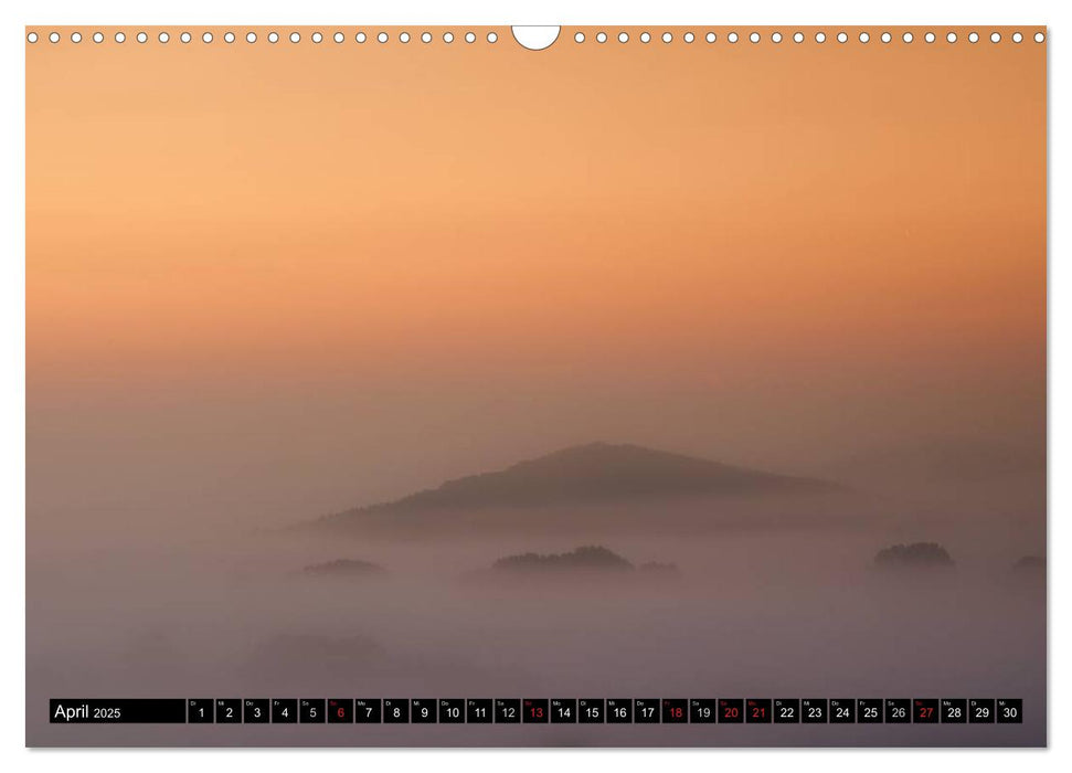 Lichtstimmungen Thüringen - Eine Reise von Morgens bis Abends (CALVENDO Wandkalender 2025)