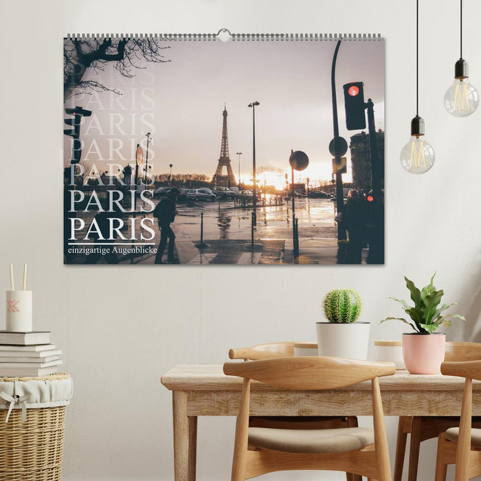 Paris - einzigartige Augenblicke (CALVENDO Wandkalender 2025)