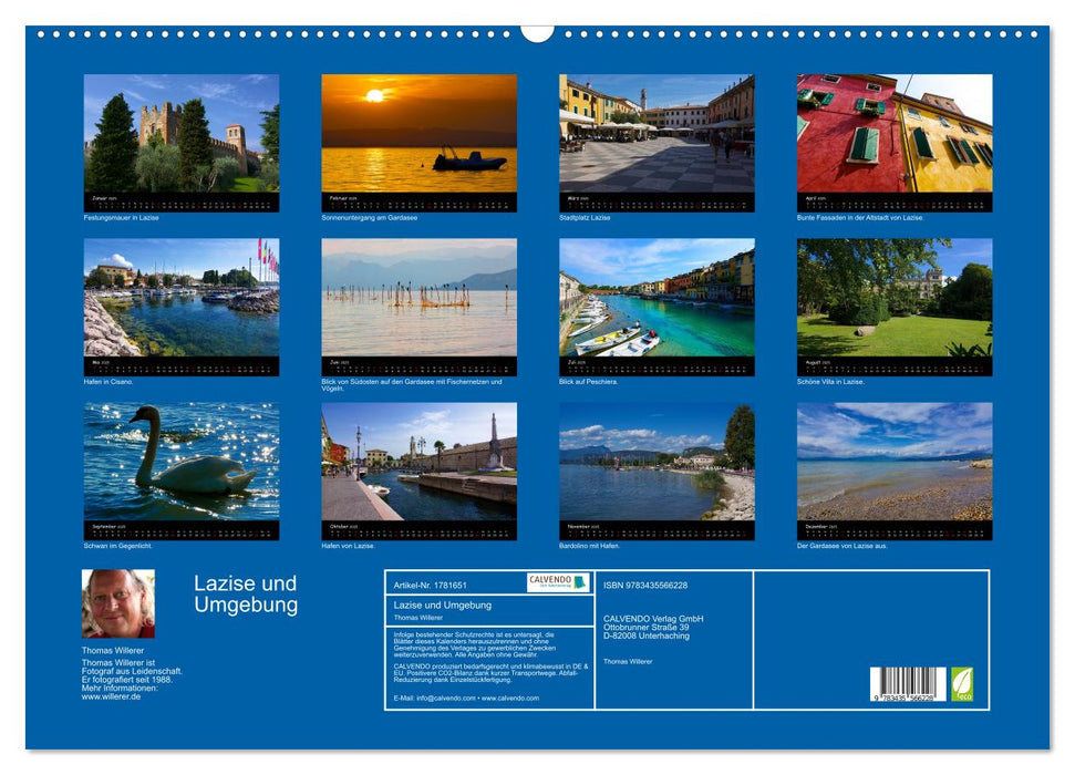 Lazise und Umgebung (CALVENDO Wandkalender 2025)