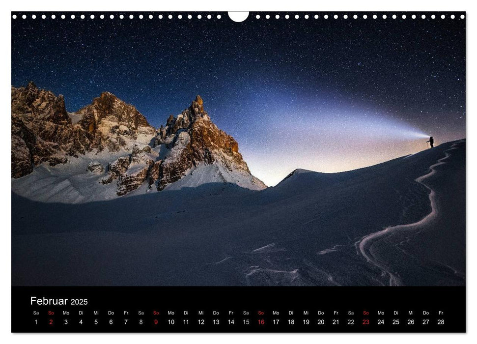 Sternensucher - Landschaft unter Sternen (CALVENDO Wandkalender 2025)