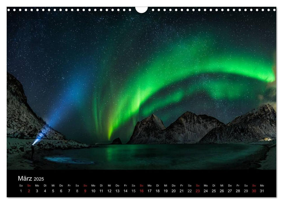 Sternensucher - Landschaft unter Sternen (CALVENDO Wandkalender 2025)