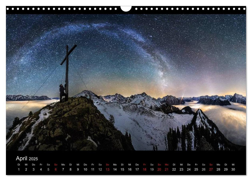 Sternensucher - Landschaft unter Sternen (CALVENDO Wandkalender 2025)