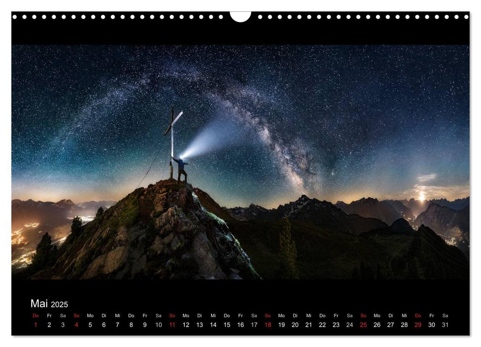 Sternensucher - Landschaft unter Sternen (CALVENDO Wandkalender 2025)