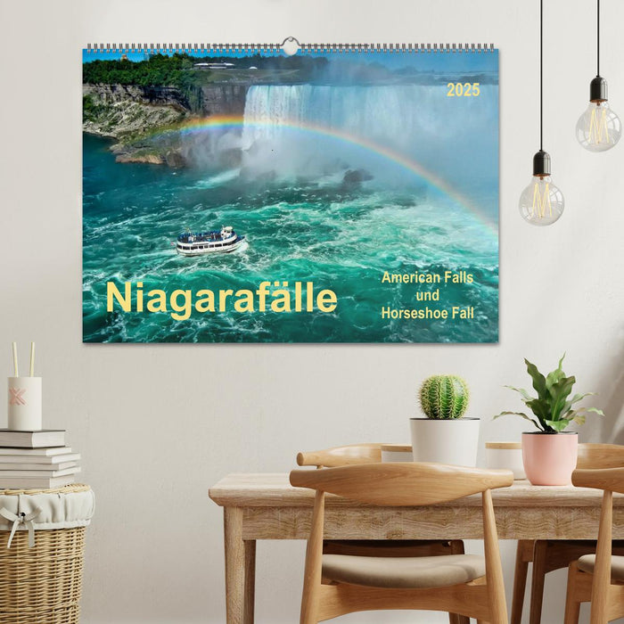 Niagarafälle - American Falls und Horseshoe Fall (CALVENDO Wandkalender 2025)