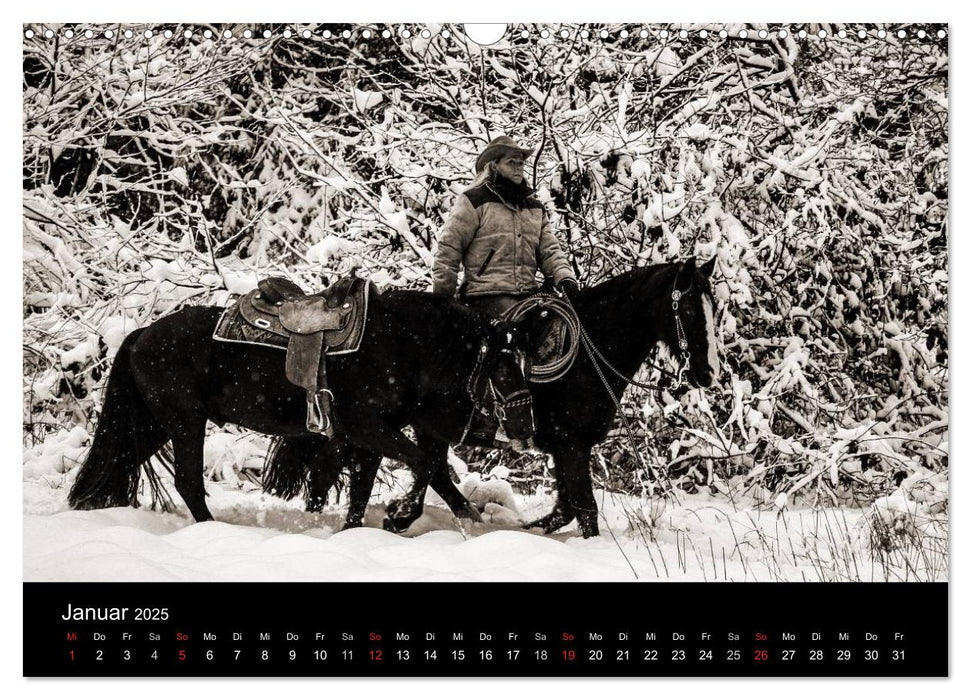 Westernreiten (CALVENDO Wandkalender 2025)