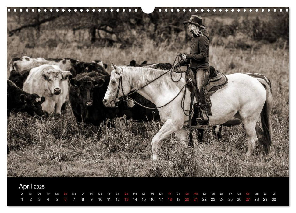 Westernreiten (CALVENDO Wandkalender 2025)