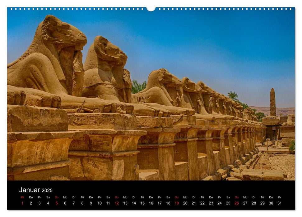 Luxor in Bildern - Auf den Spuren des antiken Ägypten in Theben Ost und Theben West (CALVENDO Wandkalender 2025)