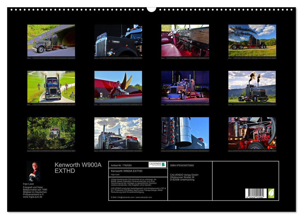 Kenworth W900A EXTHD (CALVENDO Wandkalender 2025)