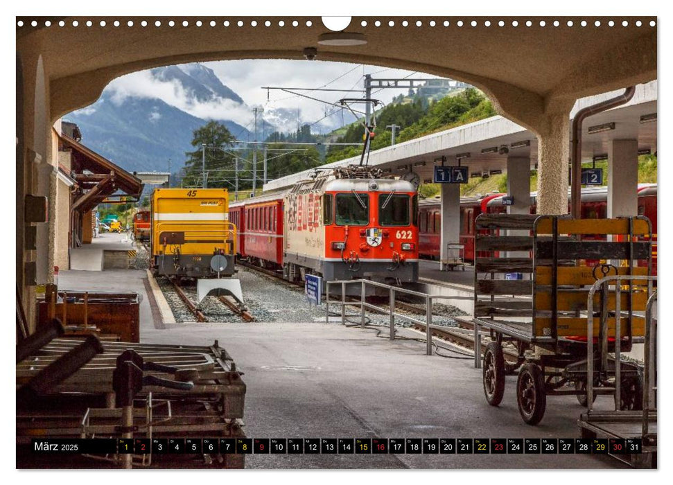 Rhätische Bahn 2025 (CALVENDO Wandkalender 2025)