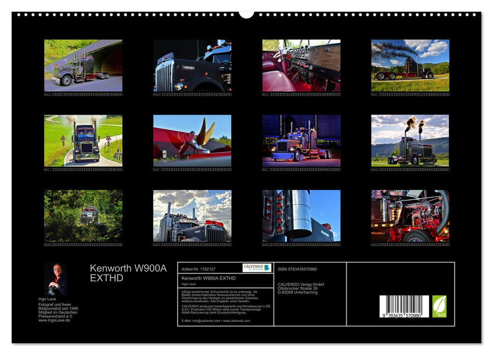 Kenworth W900A EXTHD (CALVENDO Premium Wandkalender 2025)