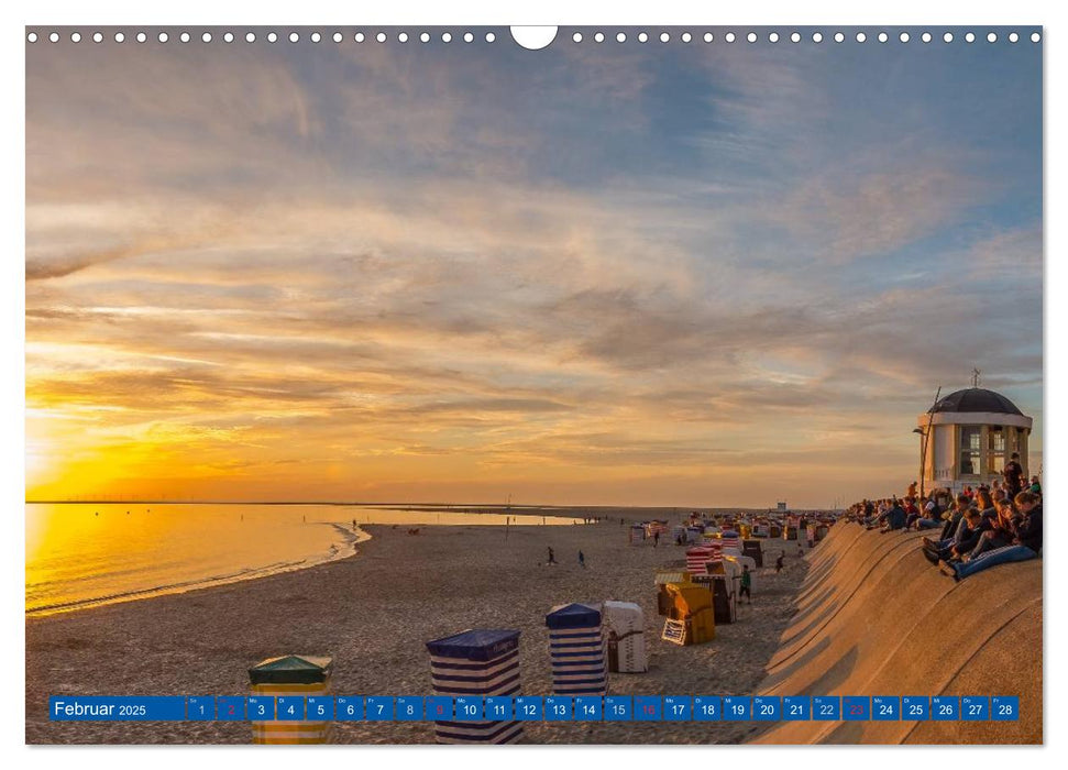 Blick auf Borkum (CALVENDO Wandkalender 2025)