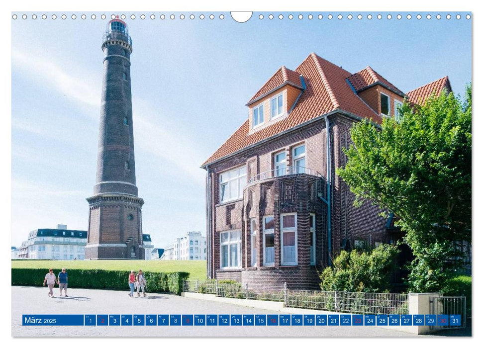 Blick auf Borkum (CALVENDO Wandkalender 2025)