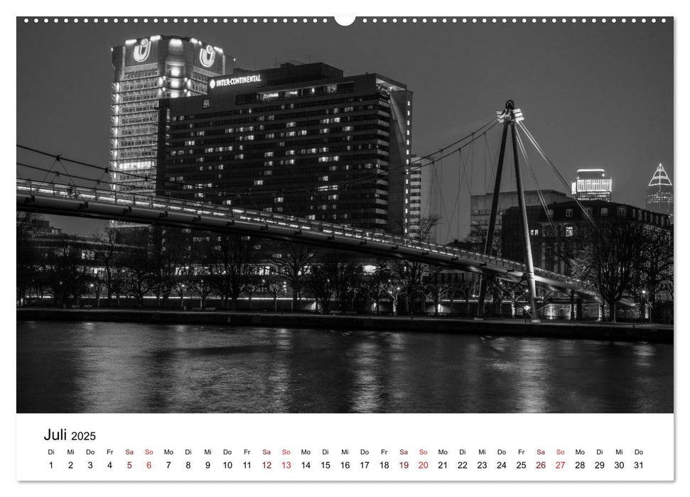 Frankfurt am Main bei Tag und Nacht (CALVENDO Premium Wandkalender 2025)