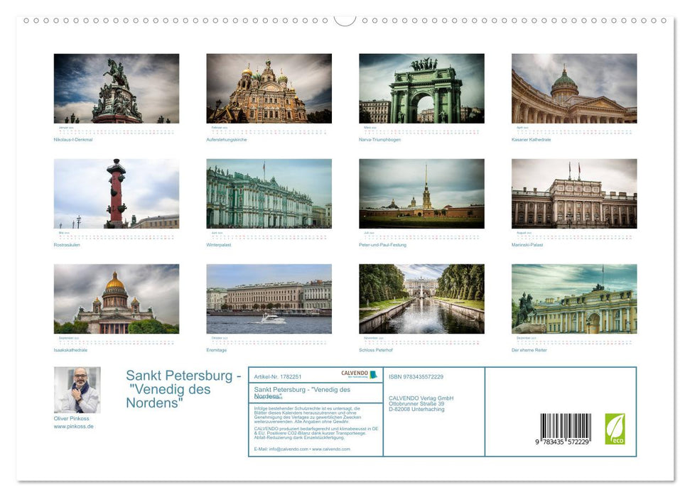 Sankt Petersburg - "Venedig des Nordens" (CALVENDO Premium Wandkalender 2025)