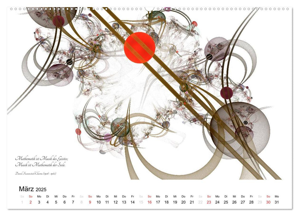 Mathematik - Grafiken und Zitate 2025 (CALVENDO Premium Wandkalender 2025)