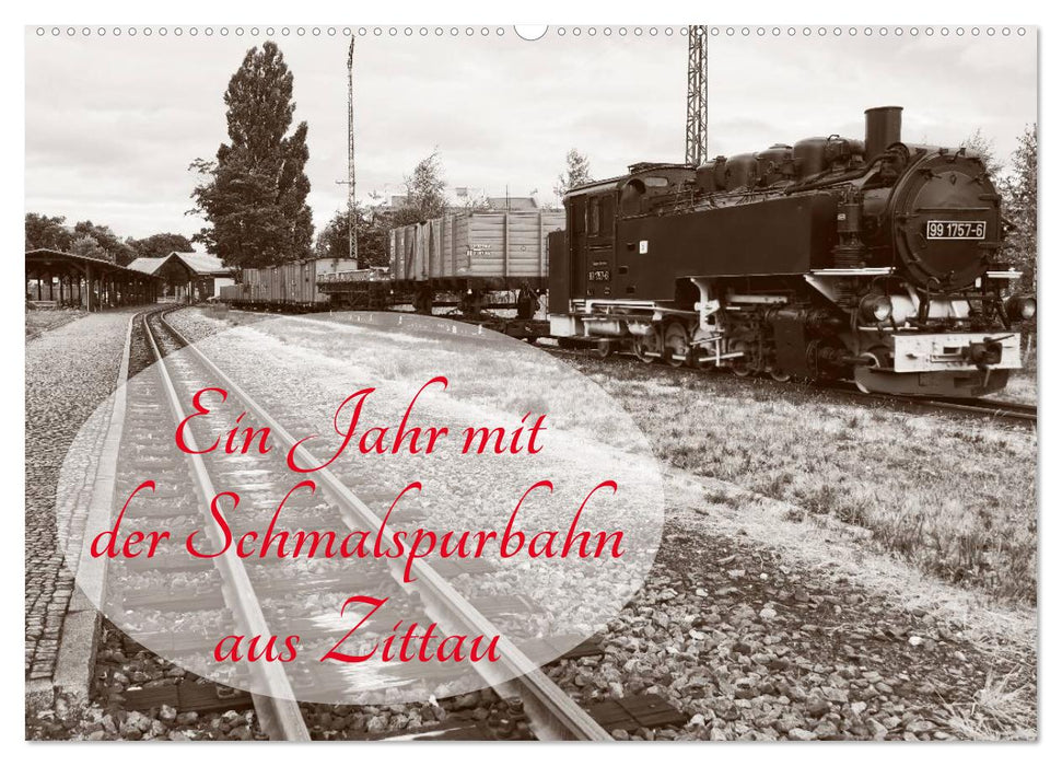 Ein Jahr mit der Schmalspurbahn aus Zittau (CALVENDO Wandkalender 2025)