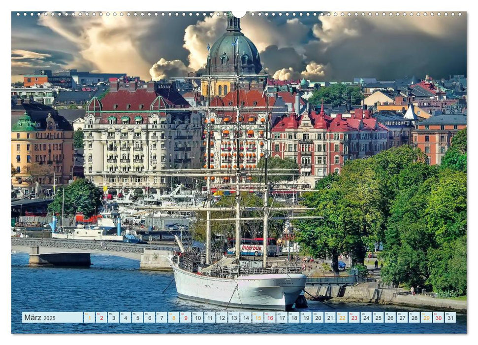 Stockholm - Venedig des Nordens (CALVENDO Premium Wandkalender 2025)