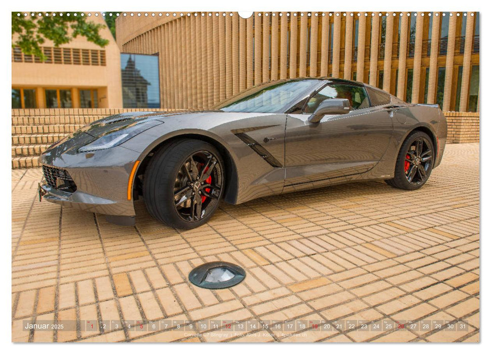 Corvette - Die US Ikone 2025 (CALVENDO Premium Wandkalender 2025)