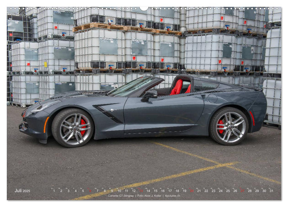 Corvette - Die US Ikone 2025 (CALVENDO Premium Wandkalender 2025)