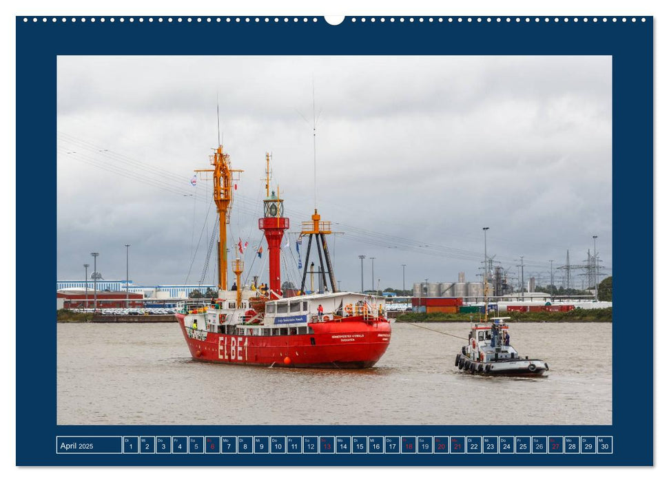 Feuerschiffe - Borkum Riff - Elbe 1 - Deutsche Bucht (CALVENDO Premium Wandkalender 2025)