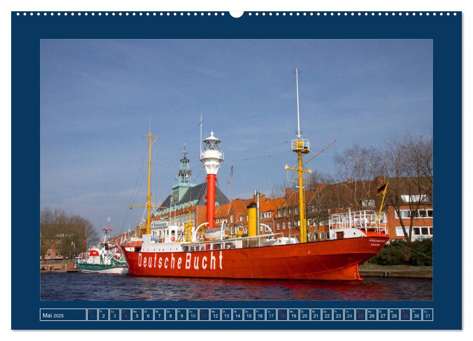 Feuerschiffe - Borkum Riff - Elbe 1 - Deutsche Bucht (CALVENDO Premium Wandkalender 2025)