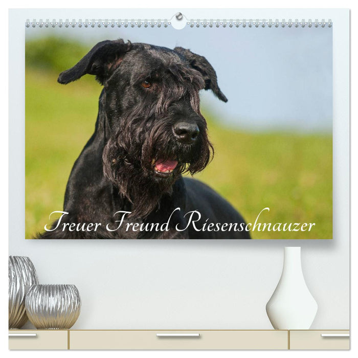 Treuer Freund Riesenschnauzer (CALVENDO Premium Wandkalender 2025)