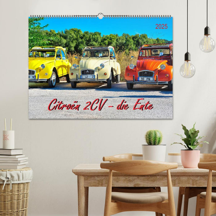 Citroën 2CV - die Ente (CALVENDO Wandkalender 2025)