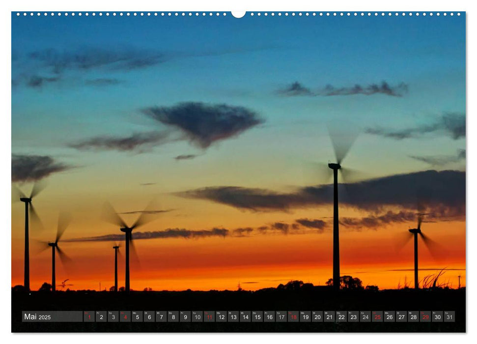 Nordfriesland dunkelbunt – zwischen Tönning und Sankt Peter-Ording (CALVENDO Wandkalender 2025)