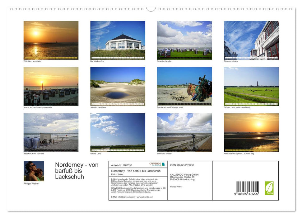 Norderney - von barfuß bis Lackschuh (CALVENDO Premium Wandkalender 2025)