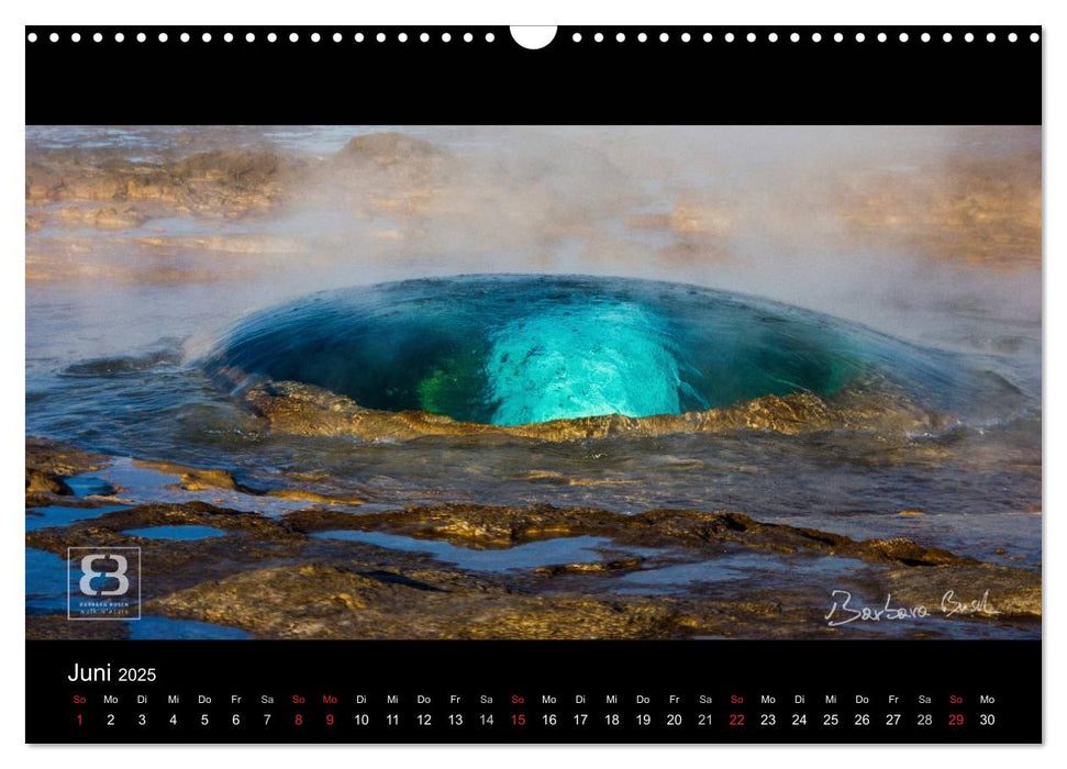 Paradiese der Erde - ISLAND (CALVENDO Wandkalender 2025)